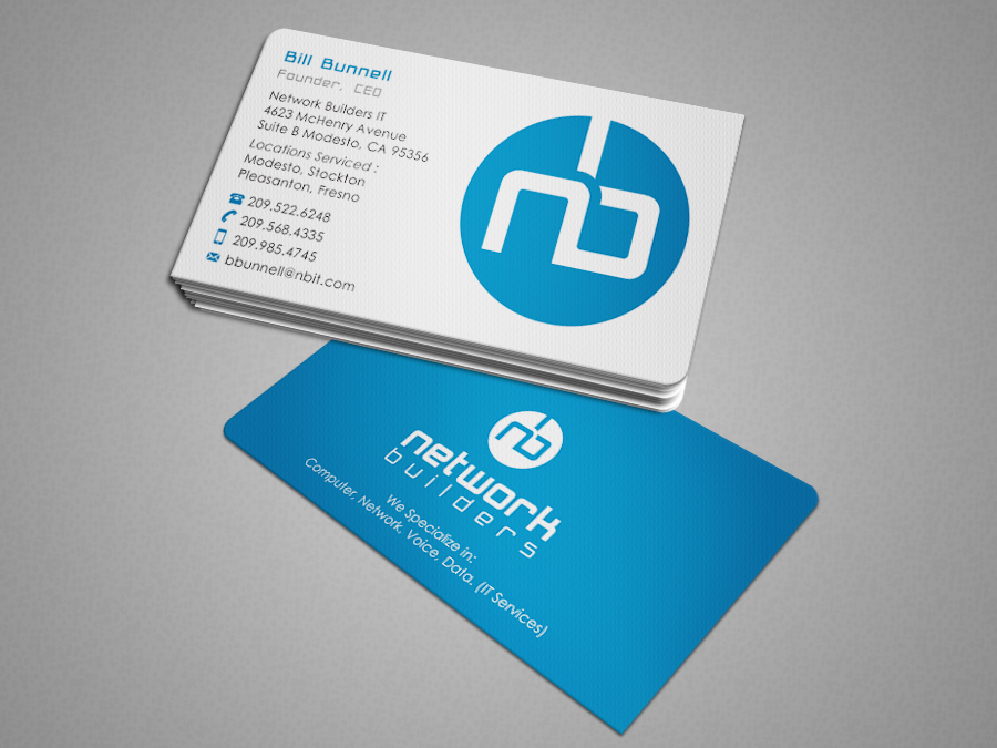Business Card Design by Design'nteam for Network Builders IT | Design #5861190