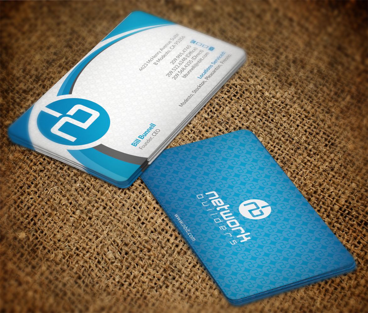 Business Card Design by WebixBD for Network Builders IT | Design #5841482