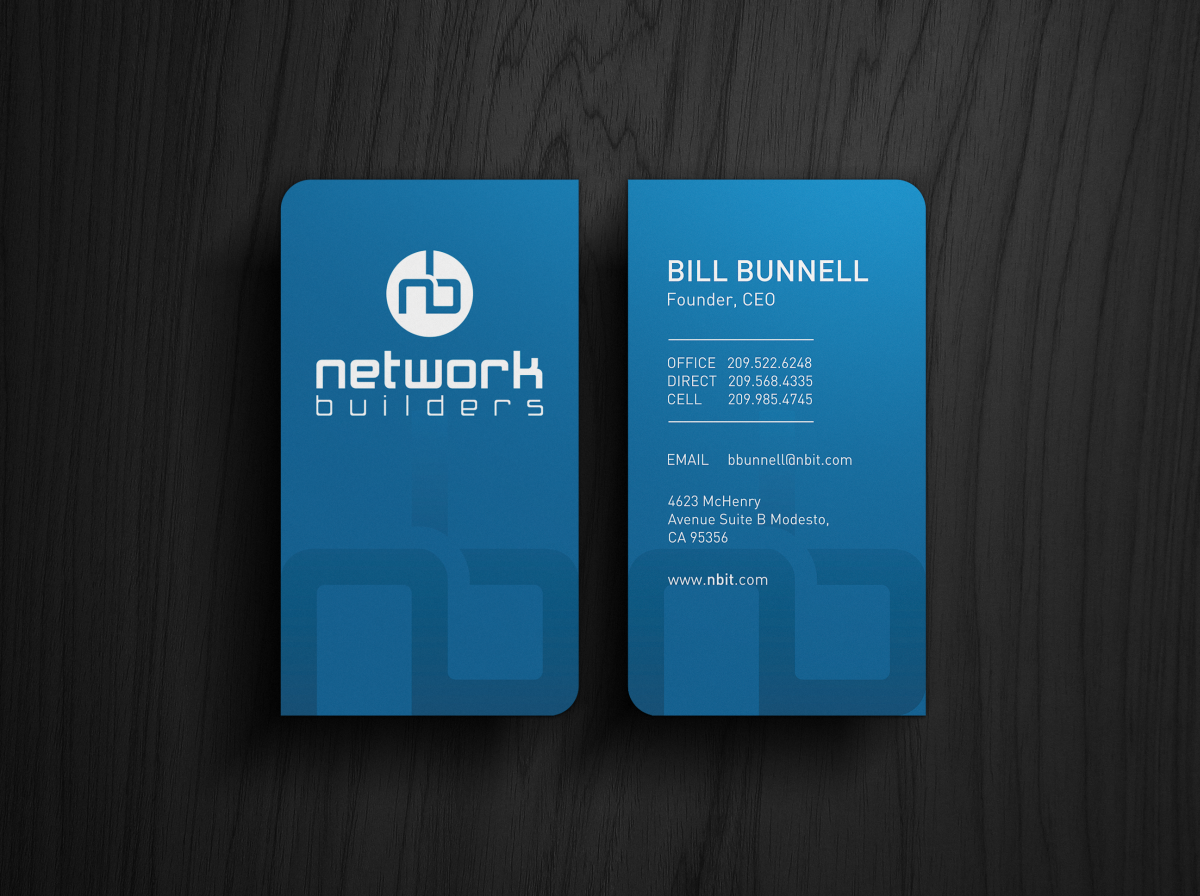 Business Card Design by HYPdesign for Network Builders IT | Design #5838886