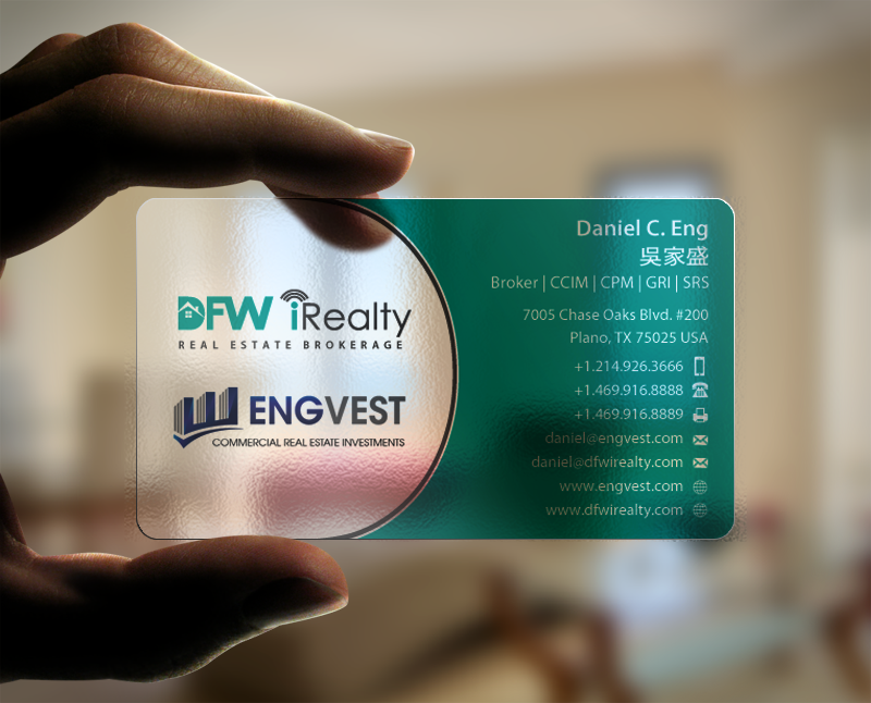 Business Card Design by pixelfountain for Engvest Realty | Design: #5941234