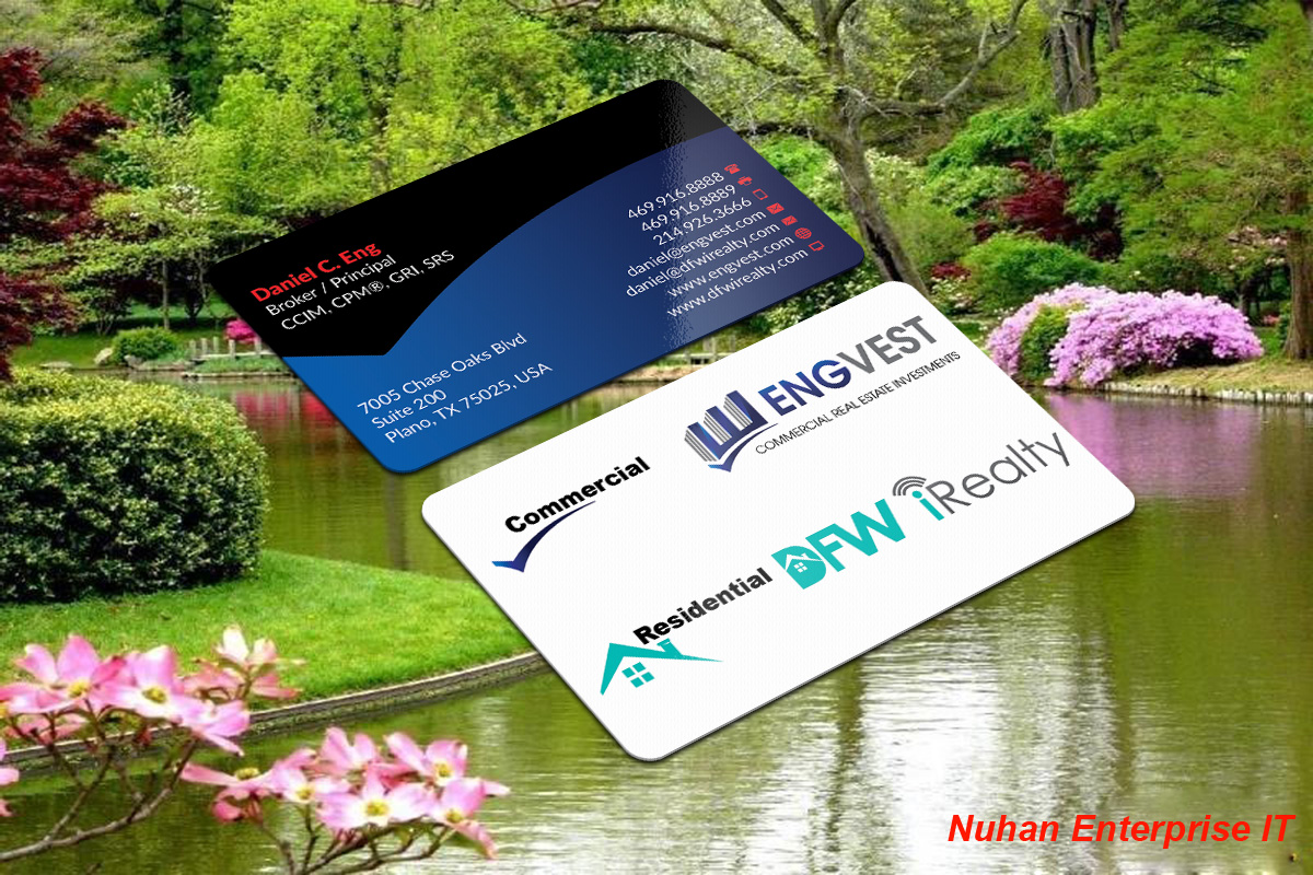 Design de Carte de Visite par nuhanenterpriseIT pour Engvest Realty | Design #5848813