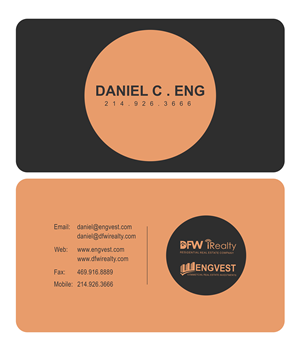 Business Card Design by kjoshidesign12 for Engvest Realty | Design: #5914282