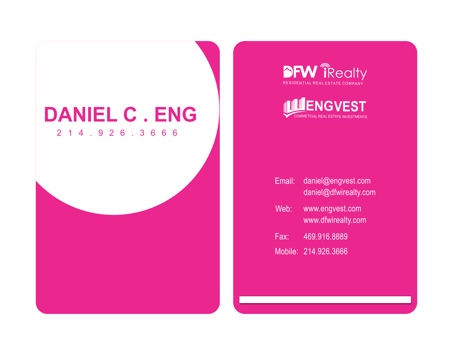 Business Card Design by kjoshidesign12 for Engvest Realty | Design #5914335
