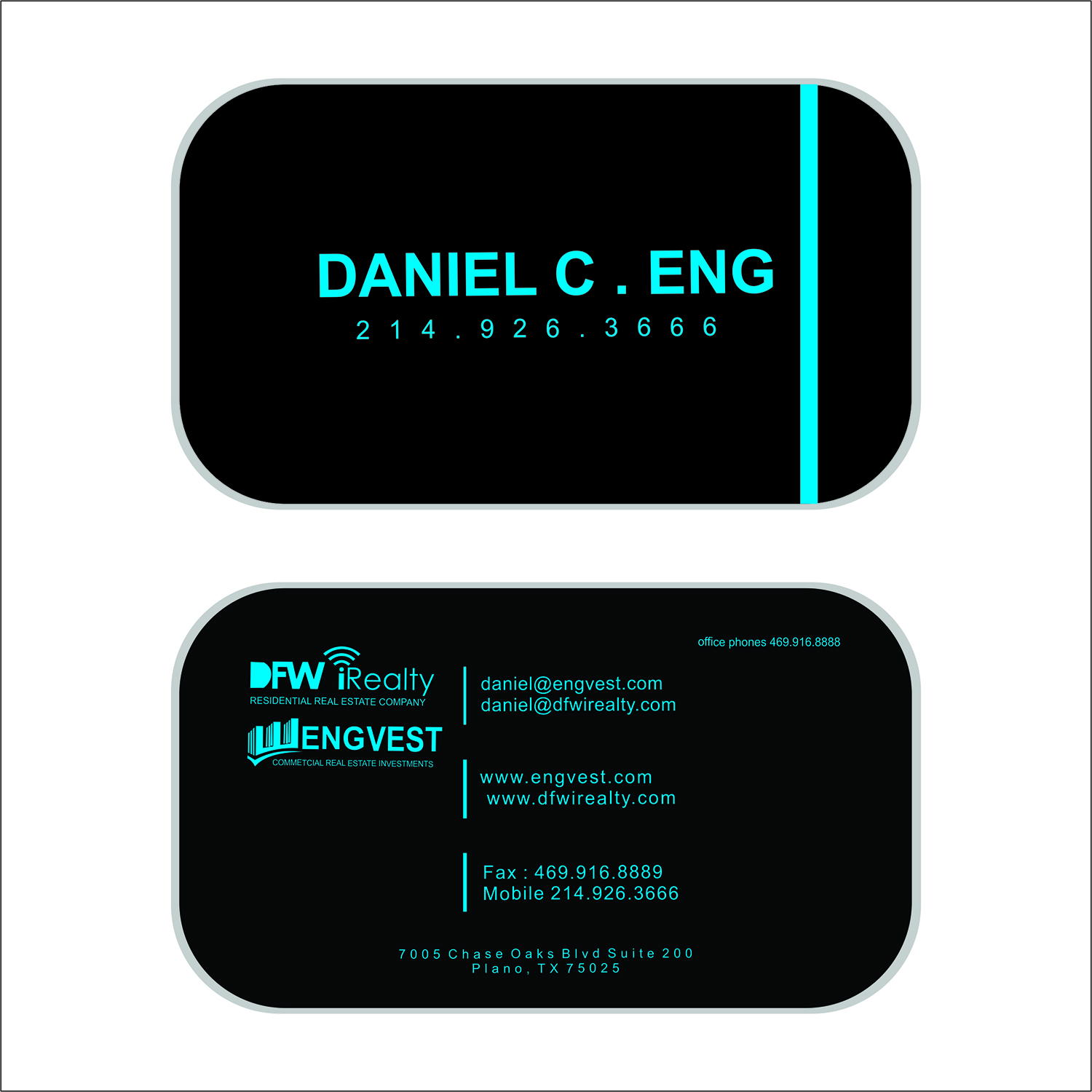 Business Card Design by kjoshidesign12 for Engvest Realty | Design #5914370