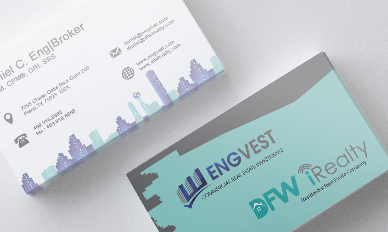Business Card Design by Ragda for Engvest Realty | Design #5852626