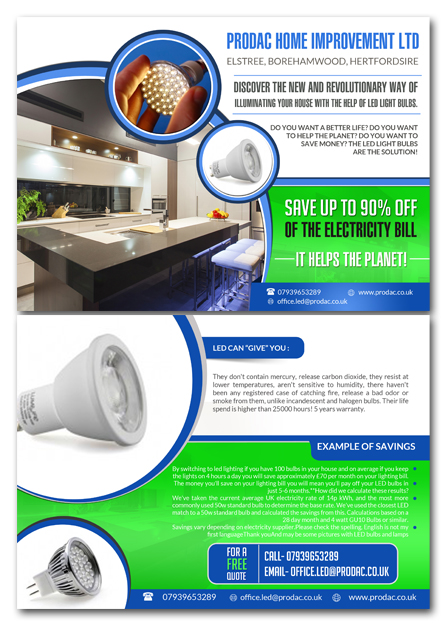 Flyer Design by hih7 for PRODAC HOME IMPROVEMENT LTD | Design: #5871156