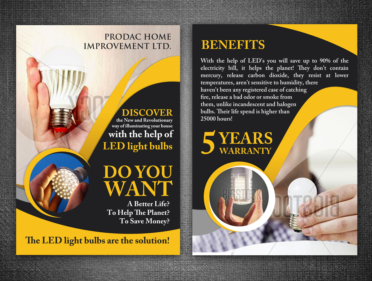 Flyer Design by ESolz Technologies for PRODAC HOME IMPROVEMENT LTD | Design #5861666