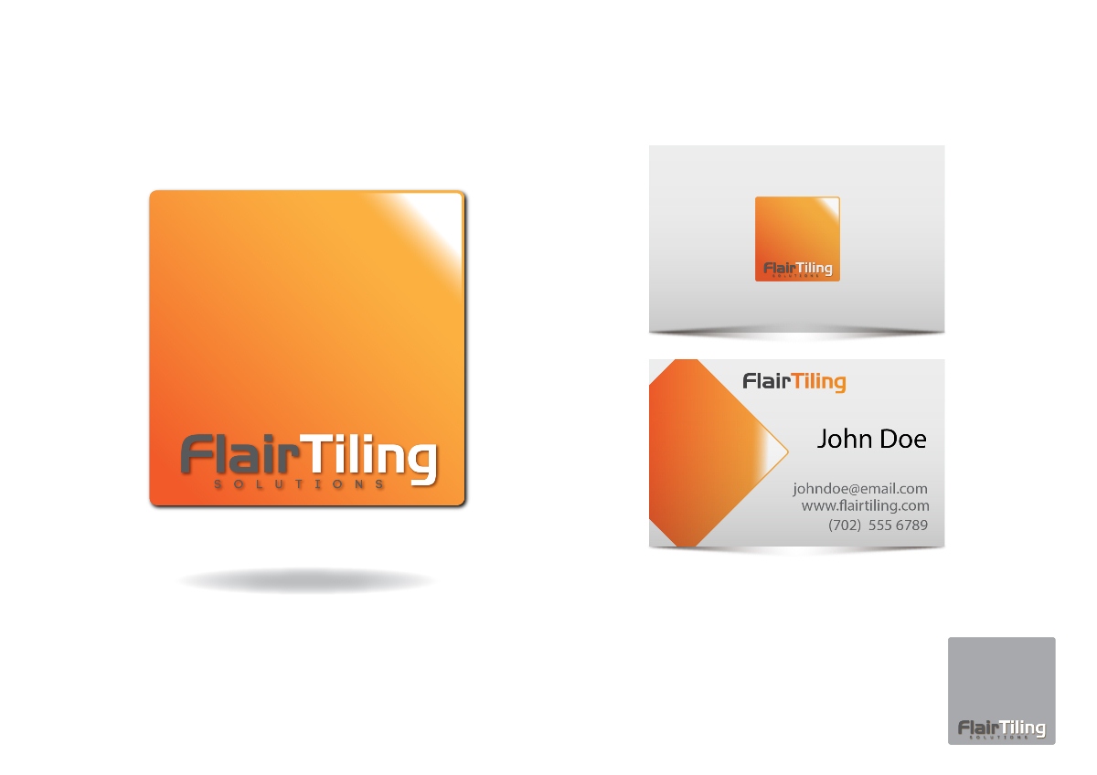 Logo-Design von ZeleniZub für Flair Tiling Solutions | Design #5855424