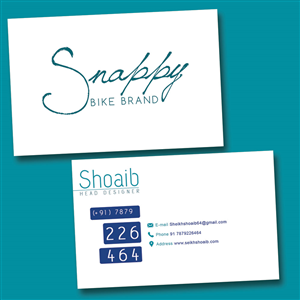 Business Card Design by Shoaib'As
