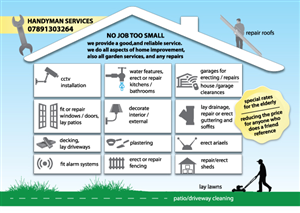 HANDYMAN SERVICES | Diseño de Flyer por Thezebrasta