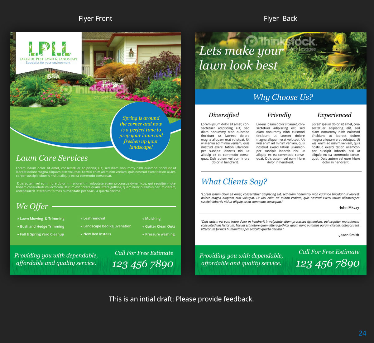 Flyer Design by uniquedesign10 for Lakeside Pest Lawn & Landscape | Design #5831902