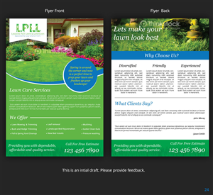 Flyer Design by uniquedesign10 for Lakeside Pest Lawn & Landscape | Design: #5831902