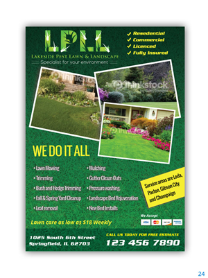 Flyer Design by uniquedesign10 for Lakeside Pest Lawn & Landscape | Design: #5834048