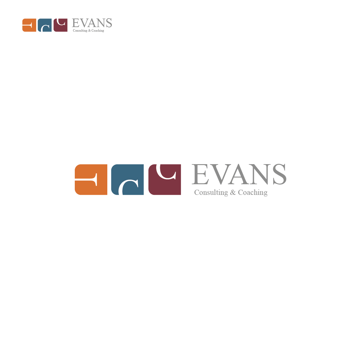 Logo Design by AdVoice Inc for Evans Consulting and Coaching, LLC | Design #5847786