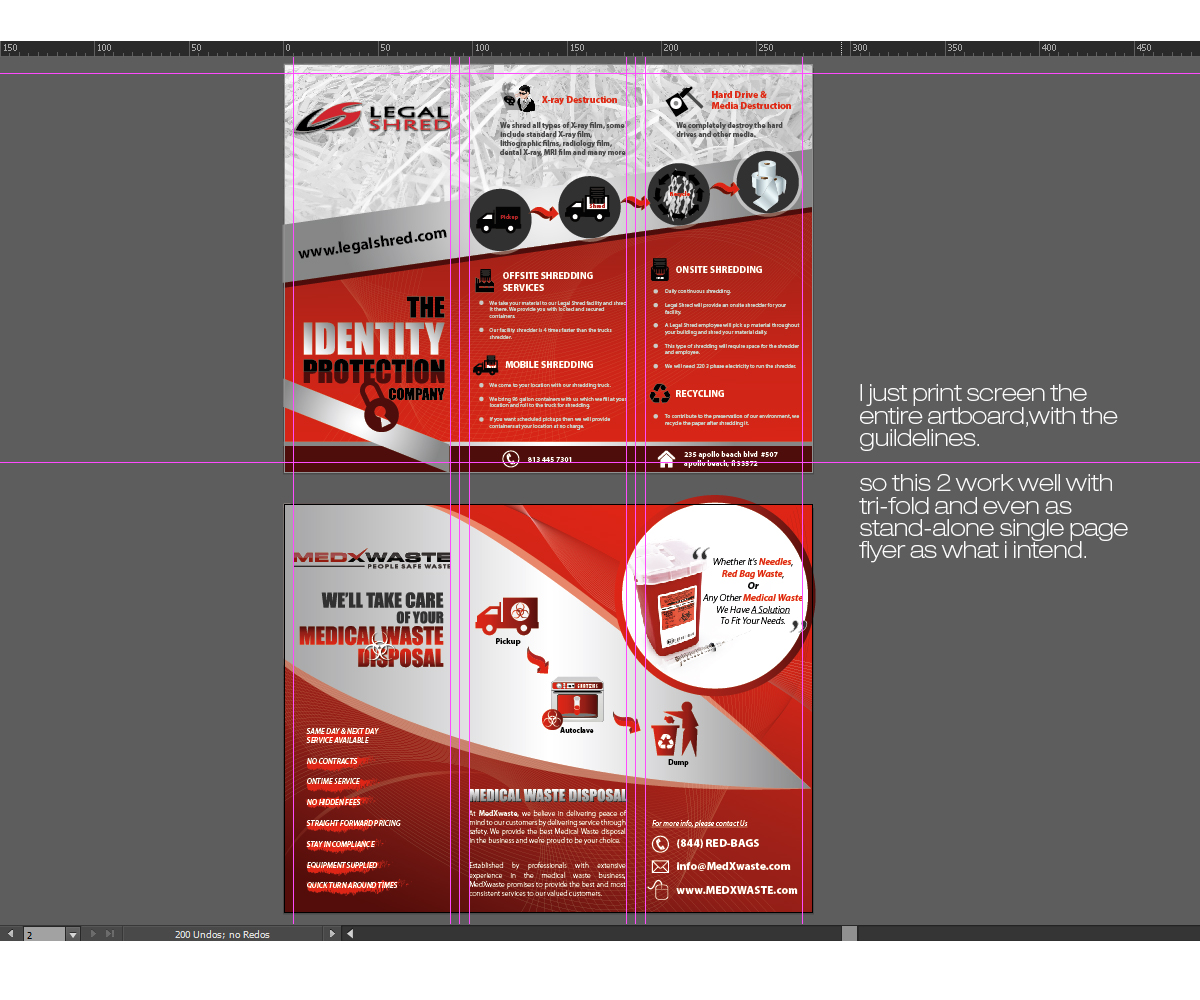 Brochure Design by Luna Art for Legal Shred | Design #5901739
