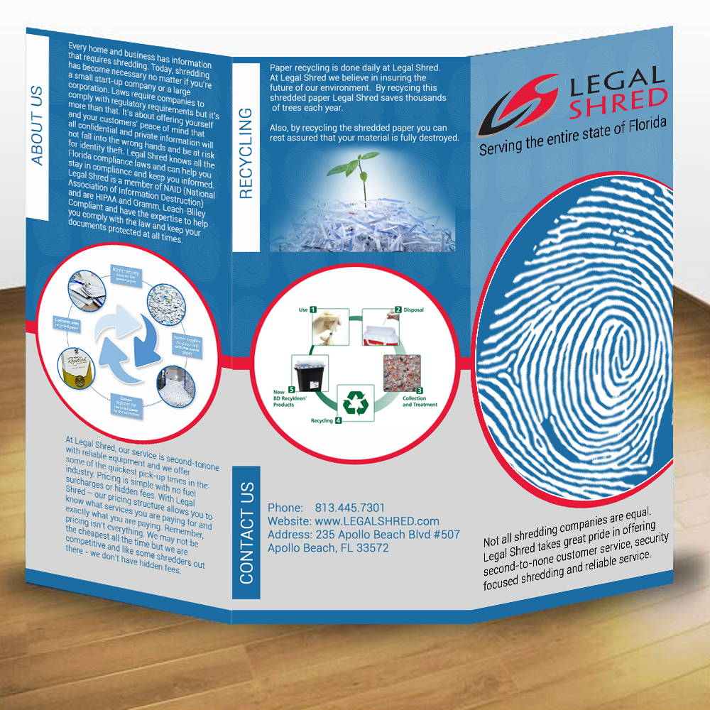 Design de Brochure par Elmar pour Legal Shred | Design #5863770