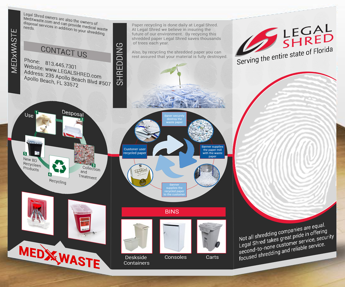 Diseño de Brochure por Elmar para Legal Shred | Diseño #5887464