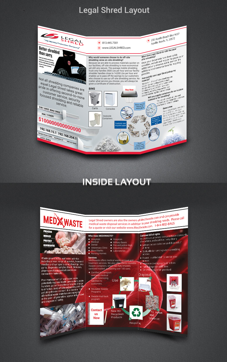 Brochure Design by Elmar for Legal Shred | Design #5952362