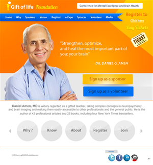 Web Design by pb for Gift of Life Foundation | Design: #1591409