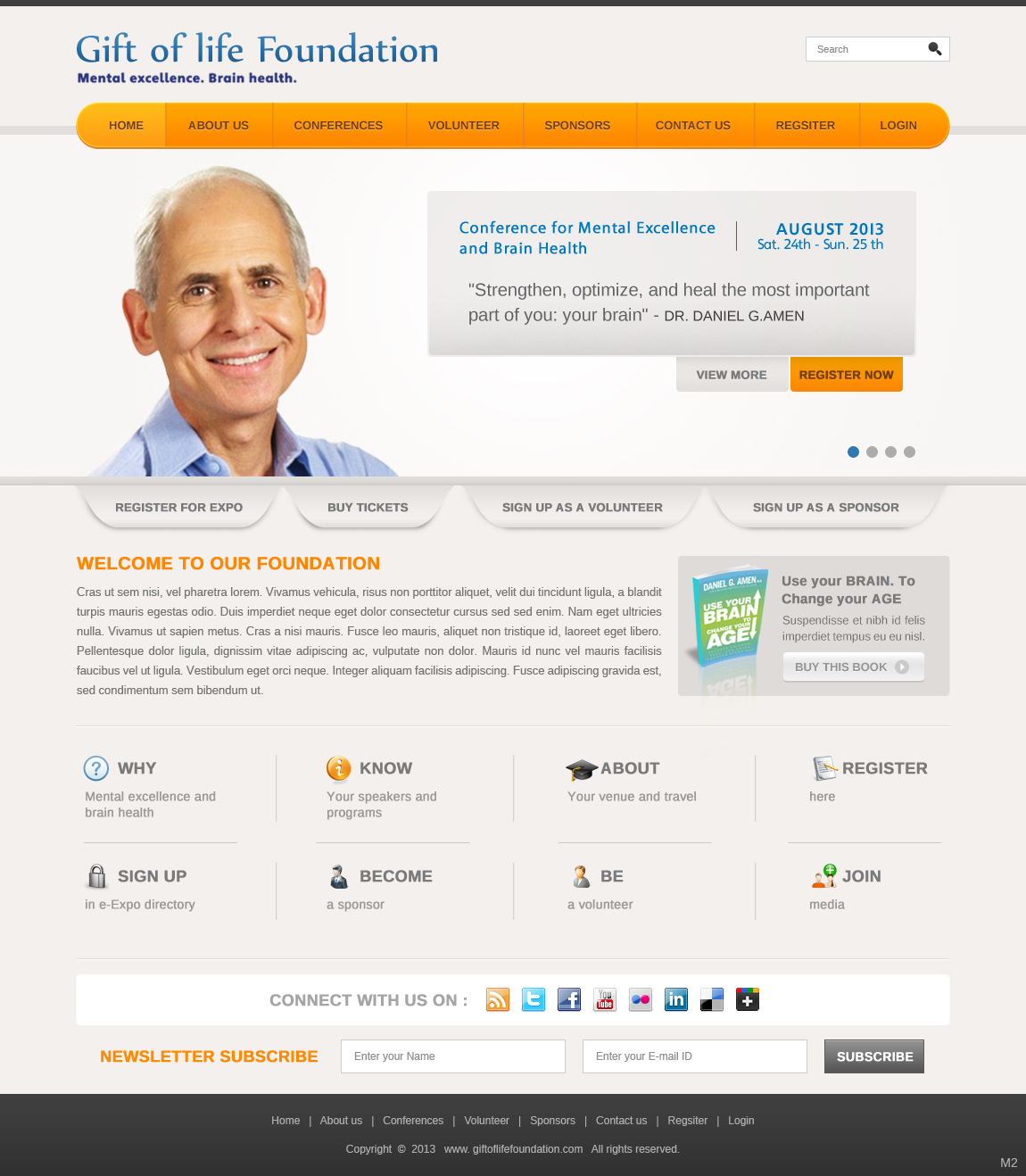 Web Design by pb for Gift of Life Foundation | Design #1591421