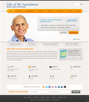 Web Design by pb for Gift of Life Foundation | Design: #1591421
