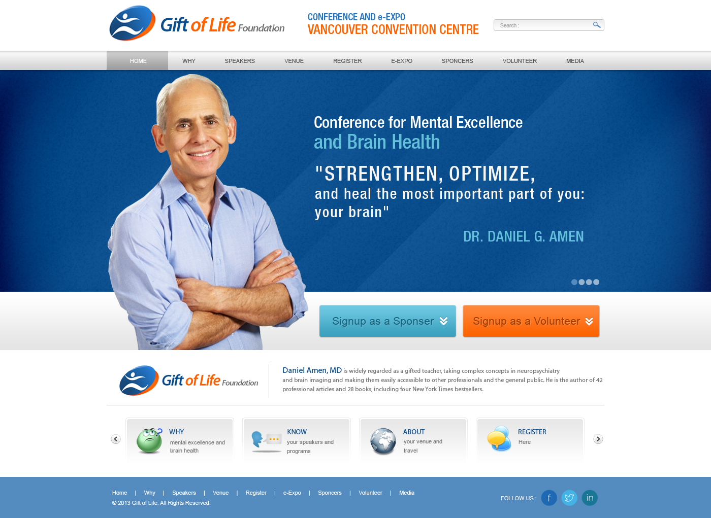 Web Design par pb pour Gift of Life Foundation | Design #1596184