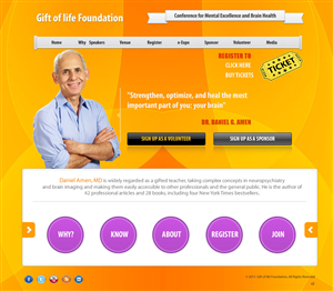 Web Design by pb for Gift of Life Foundation | Design: #1596187