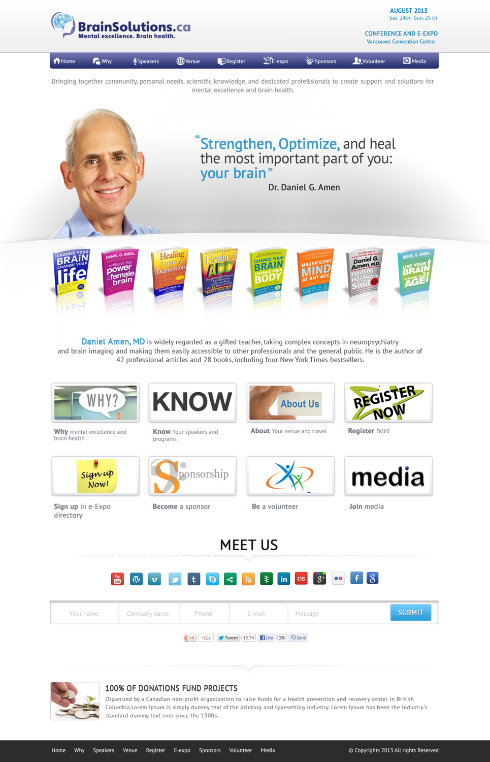 Diseño Web por OM para Gift of Life Foundation | Diseño #1638984