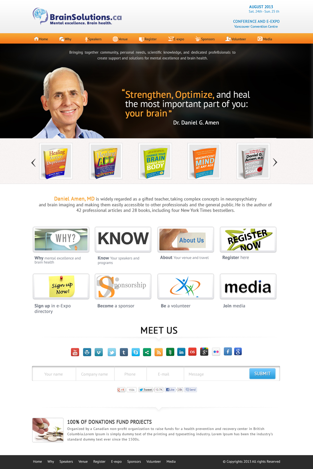 Web-Design von OM für Gift of Life Foundation | Design #1639018