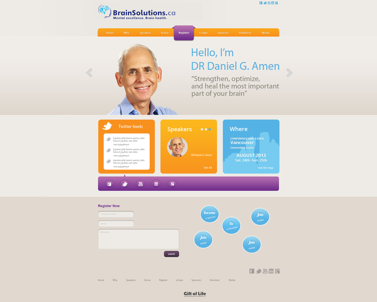 Web-Design von Zoe  für Gift of Life Foundation | Design #1652925