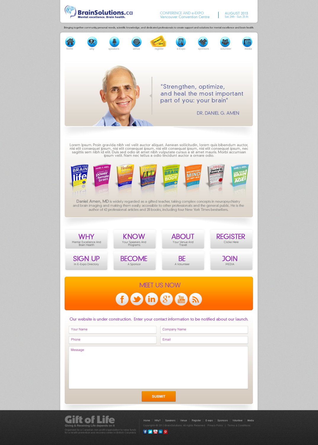 Web-Design von TechWise für Gift of Life Foundation | Design #1652153