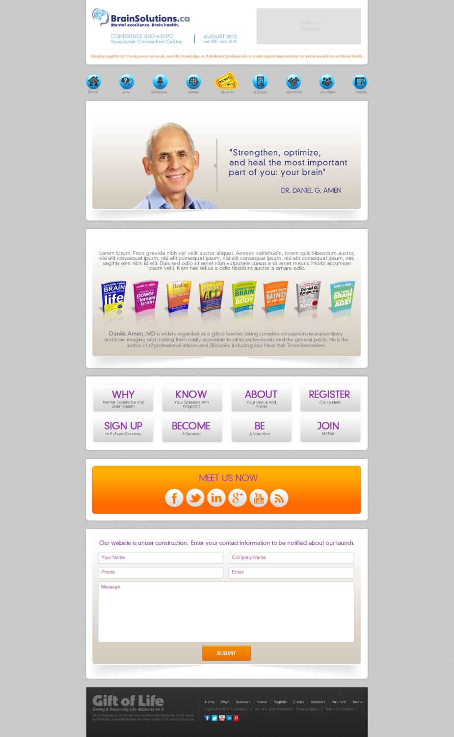 Web Design by TechWise for Gift of Life Foundation | Design #1671479