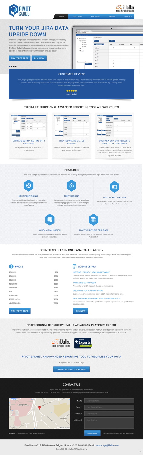 Landing Page Design by pb for idalko | Design #5887743