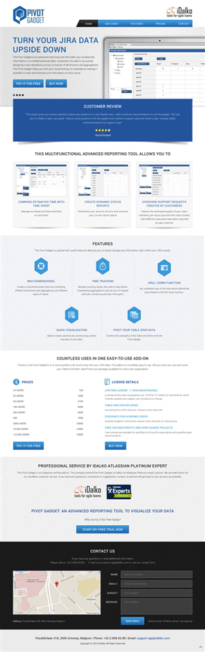 Design de Page d'Accueil par pb pour idalko | Design : #5887743