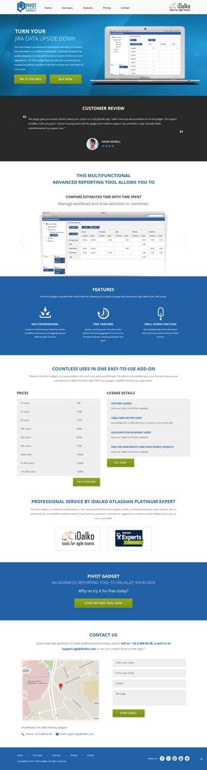 Landing Page Design by pb for idalko | Design #5887748