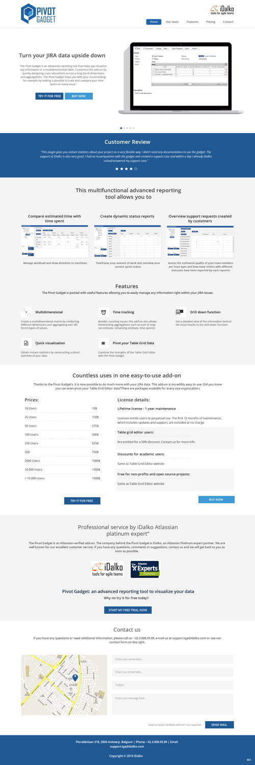 Landing Page Design by pb for idalko | Design #5887755