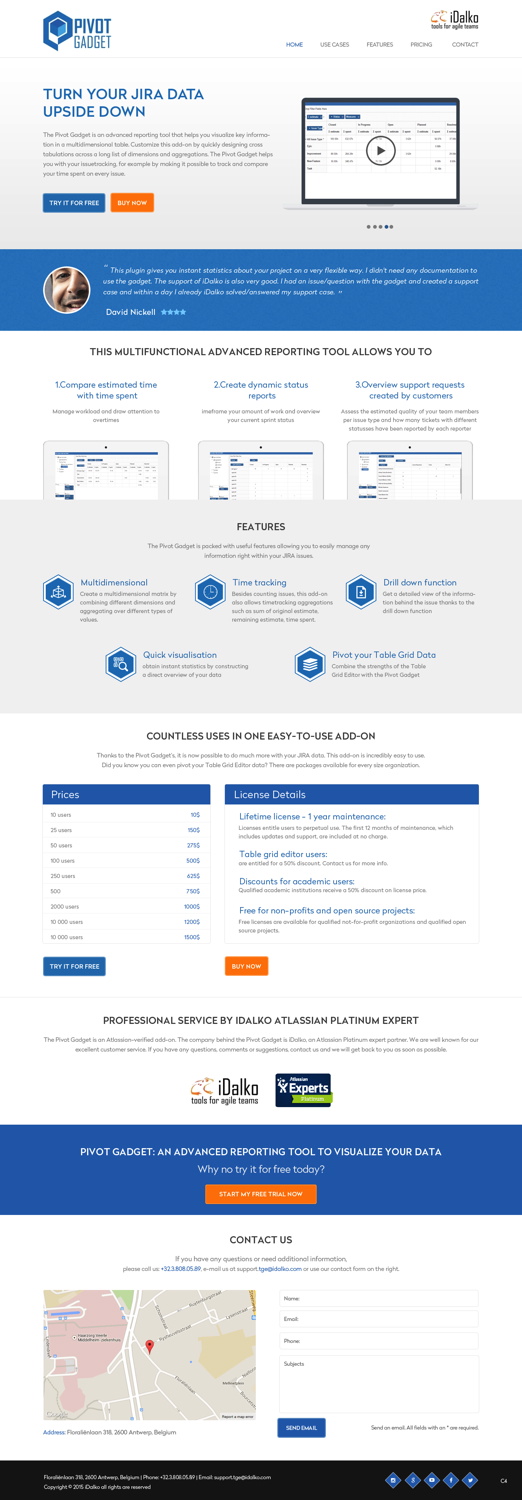 Landing Page Design by pb for idalko | Design #5887760