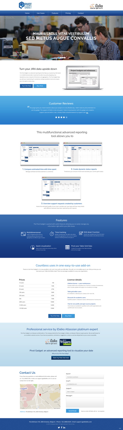 Landing Page Design by pb for idalko | Design #5887764