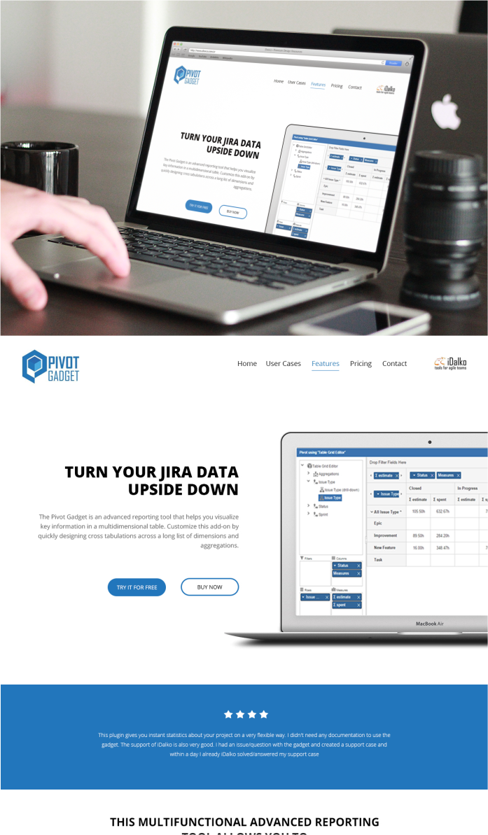 Landing Page Design by Naavyd for idalko | Design #5897063