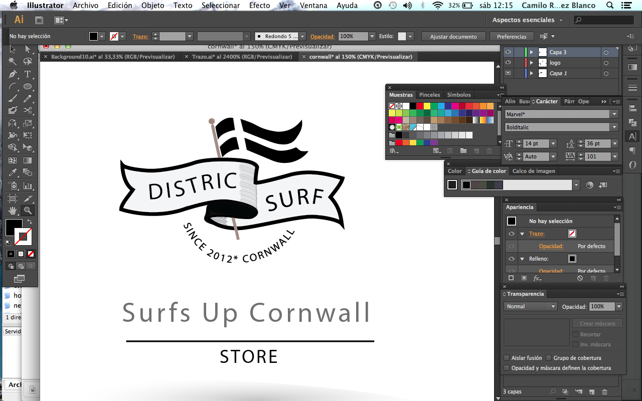 Logo Design by camilol for Surfs Up Cornwall | Design #5845327