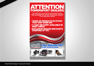 Direct Mail Package - Powersports Dealers | Graphic Design by disign