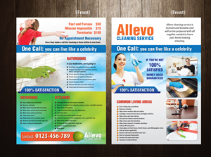 Allevo cleaning service in bellevue | Brochure Design by meet007