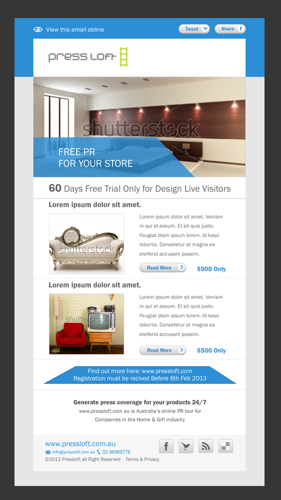 Diseño Gráfico por Abhiranjan Yadav para Press Loft | Diseño #1682719