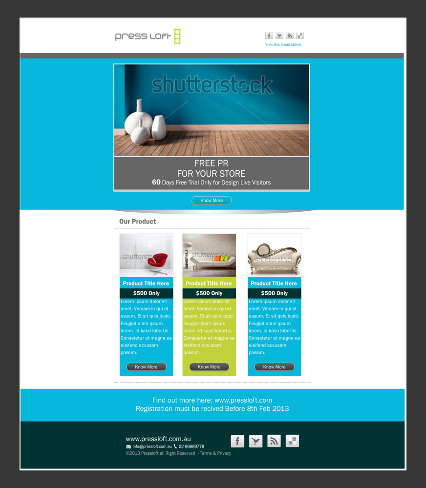 Diseño Gráfico por Abhiranjan Yadav para Press Loft | Diseño #1682728