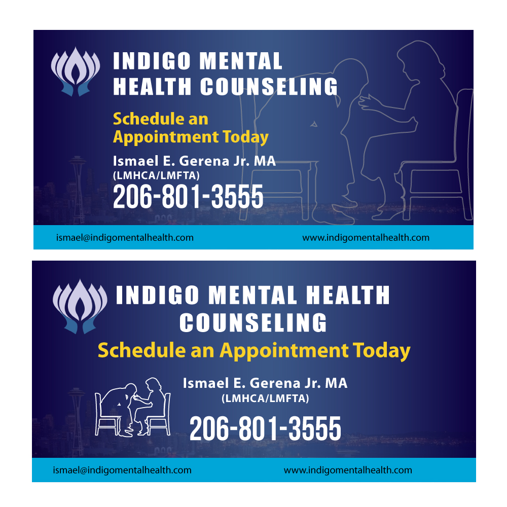Werbe-Design von uk für Indigo Mental Health | Design #5871498