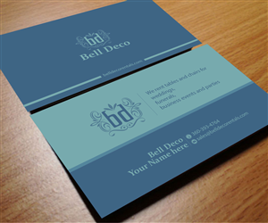 Bell Deco Table & Chair Rentals | Business Card Design by Aaaron