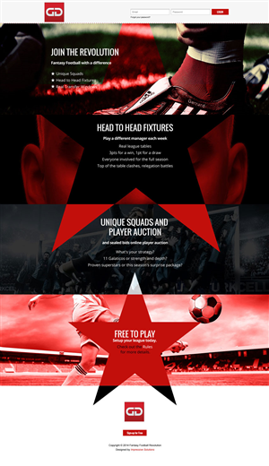 Web Design par saroshdurrani pour Gridiron-Guru INC | Design : #5881841