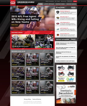 Web Design par SMST Designs pour Gridiron-Guru INC | Design : #5878122