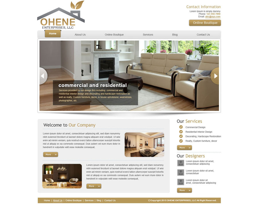 Web Design by saroshdurrani for B. O. Style | Design #5855516