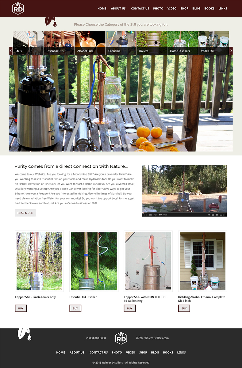 Web Design by RupalTechno for Rainier Distillers | Design #5911175